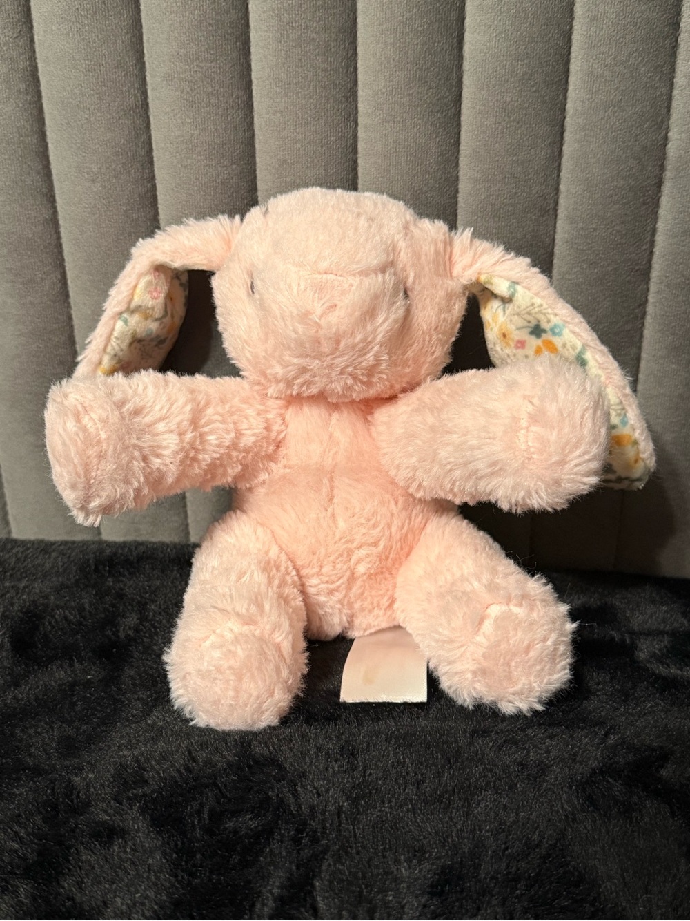 💖4/$25Animal Adventure Pink Bunny Rabbit Plush Floral Ears Easter Stuffed Animal